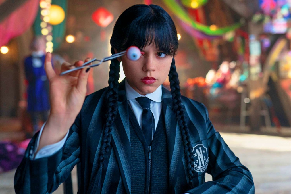 Jenna Ortega as Wednesday Addams in Season 2