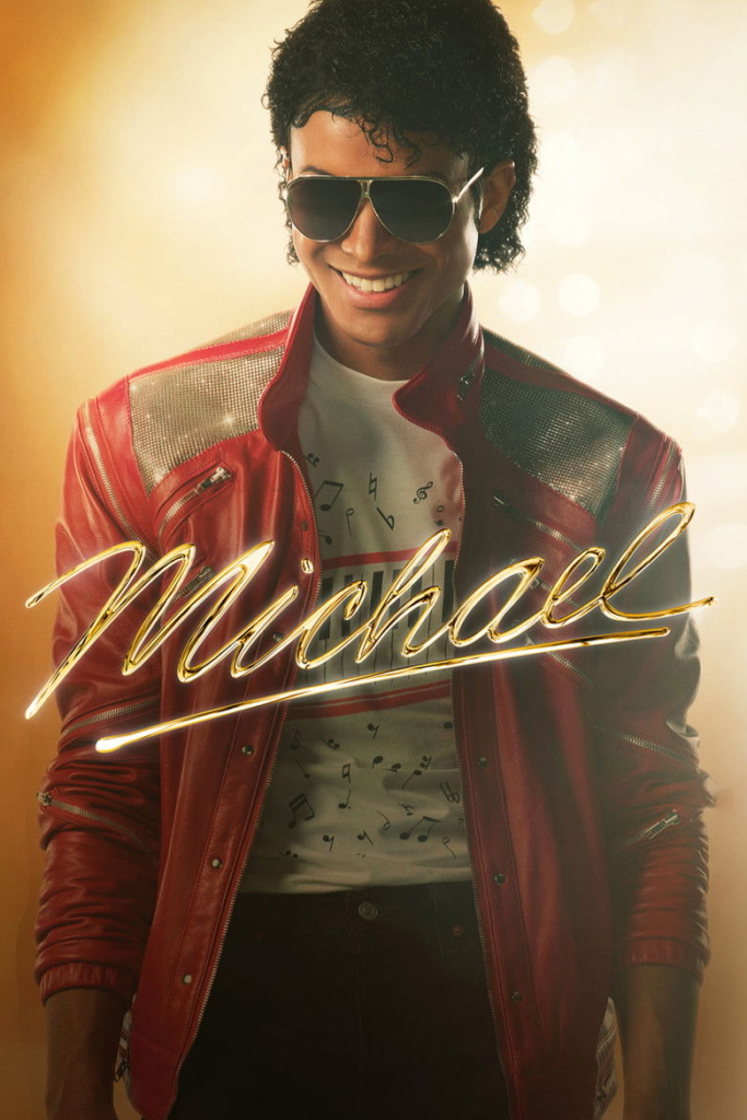 Jaafar Jackson as Michael Jackson in the 2026 Michael Movie poster