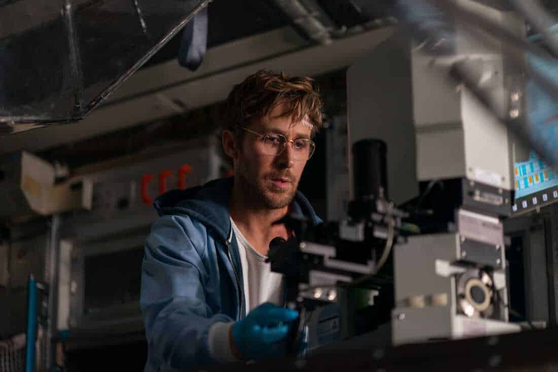 Ryland Grace confused in the lab
